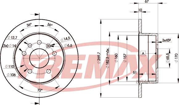 FREMAX BD-9101 - Тормозной диск unicars.by