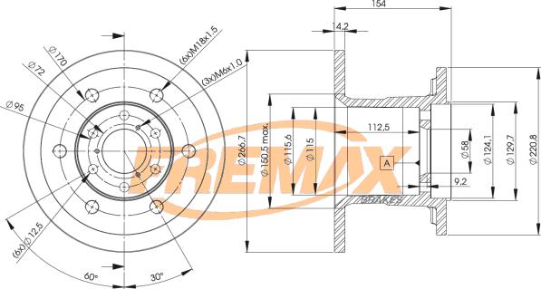 FREMAX BD-4528 - Тормозной диск unicars.by