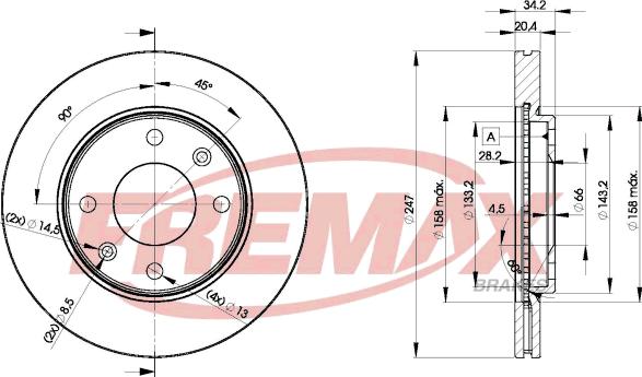 FREMAX BD-4694 - Тормозной диск unicars.by