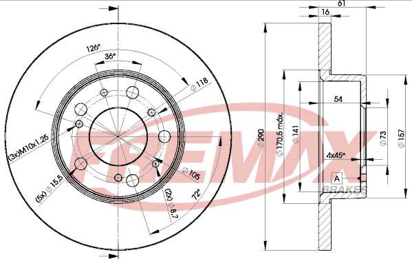 FREMAX BD-4695 - Тормозной диск unicars.by