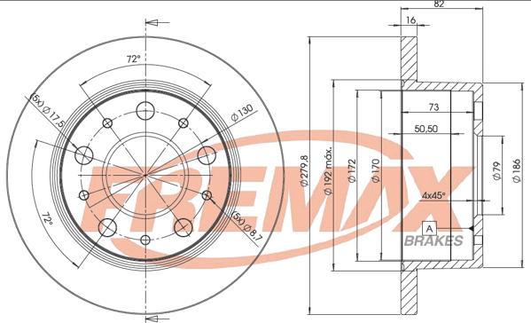 FREMAX BD-4696 - Тормозной диск unicars.by