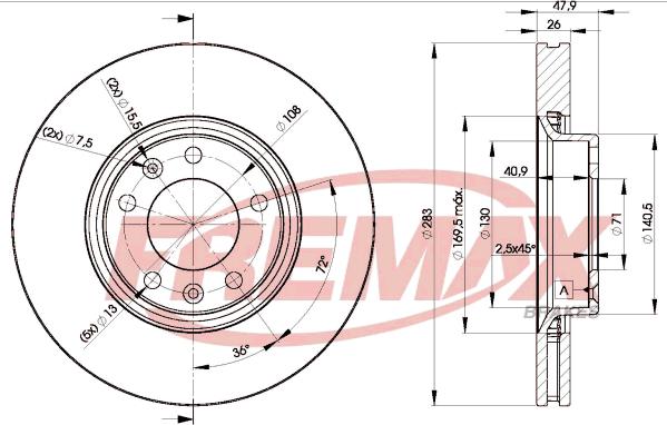 FREMAX BD-4660 - Тормозной диск unicars.by