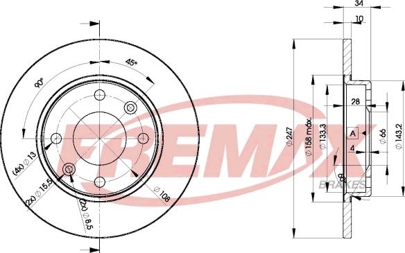 FREMAX BD-4689 - Тормозной диск unicars.by