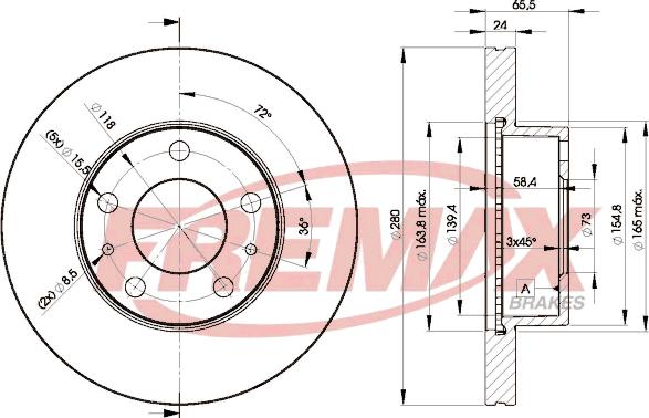 FREMAX BD-4681 - Тормозной диск unicars.by