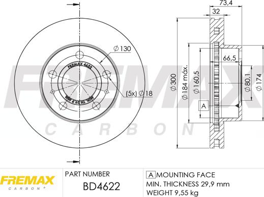 FREMAX BD-4622 - Тормозной диск unicars.by