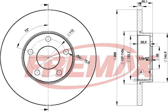 FREMAX BD-4061 - Тормозной диск unicars.by