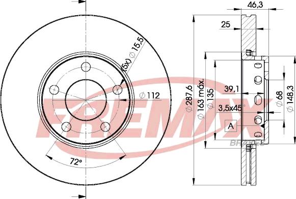 FREMAX BD-4063 - Тормозной диск unicars.by