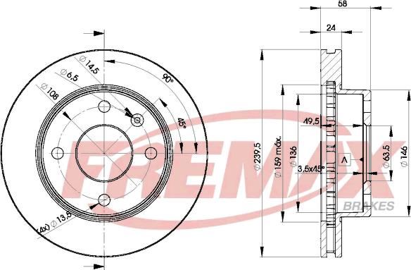 FREMAX BD-4844 - Тормозной диск unicars.by