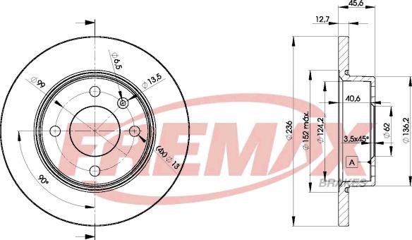 FREMAX BD-4321 - Тормозной диск unicars.by