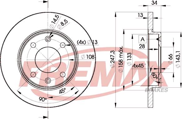 FREMAX BD-4298 - Тормозной диск unicars.by