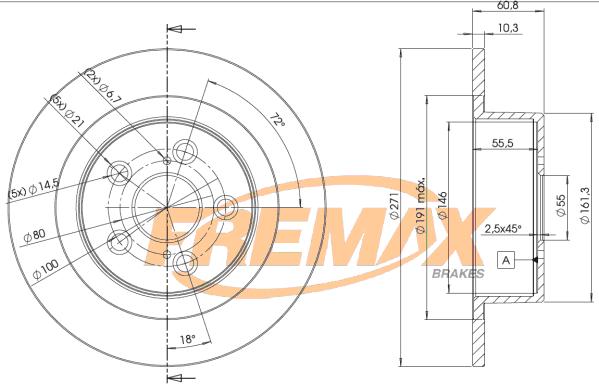 FREMAX BD-4243 - Тормозной диск unicars.by