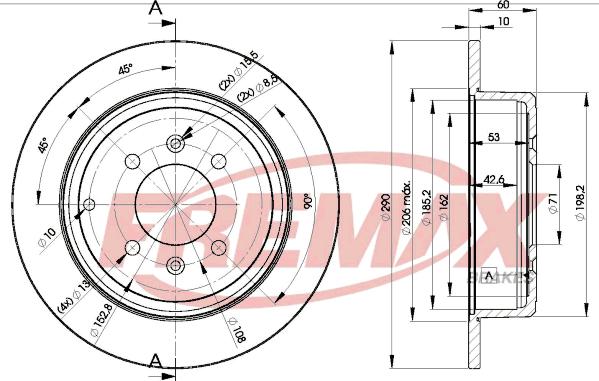 FREMAX BD-4250 - Тормозной диск unicars.by