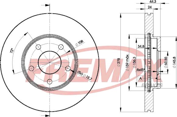 FREMAX BD-5980 - Тормозной диск unicars.by