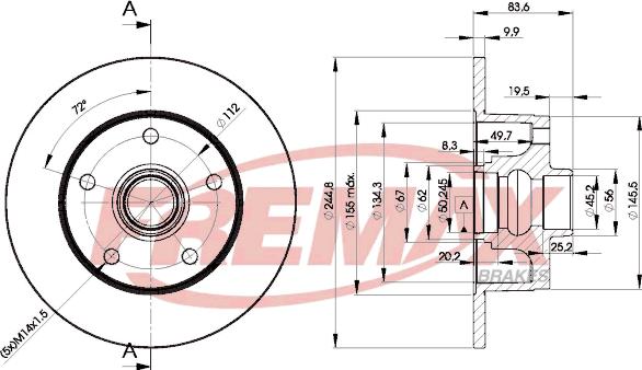 FREMAX BD-5606 - Тормозной диск unicars.by