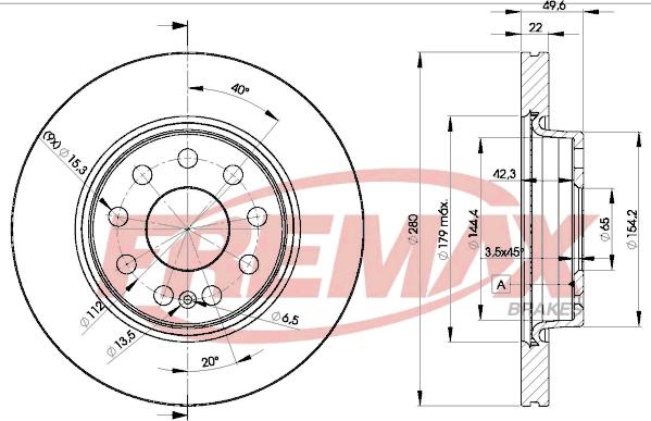 FREMAX BD-5614 - Тормозной диск unicars.by