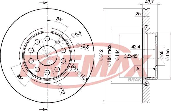 FREMAX BD-5618 - Тормозной диск unicars.by