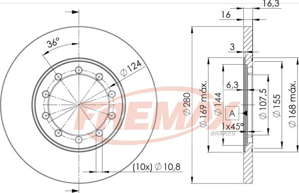 FREMAX BD-5631 - Тормозной диск unicars.by