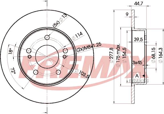 FREMAX BD-5059 - Тормозной диск unicars.by