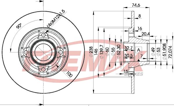 FREMAX BD-5006 - Тормозной диск unicars.by