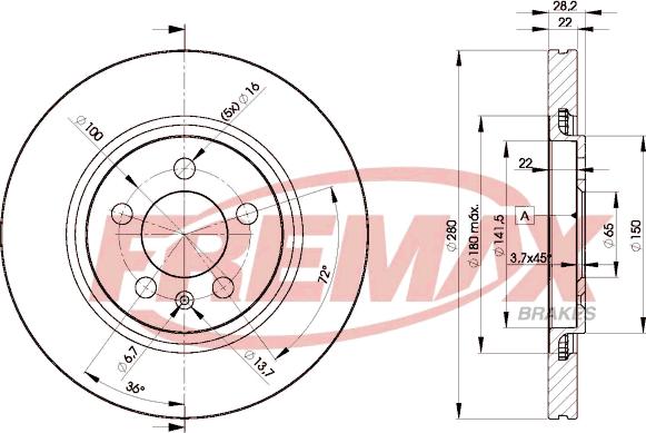 FREMAX BD-5031 - Тормозной диск unicars.by