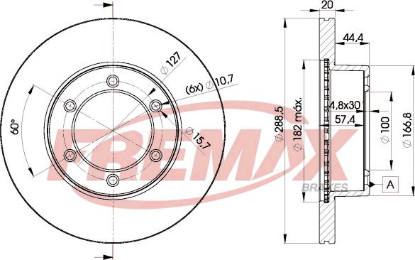 FREMAX BD-5190 - Тормозной диск unicars.by