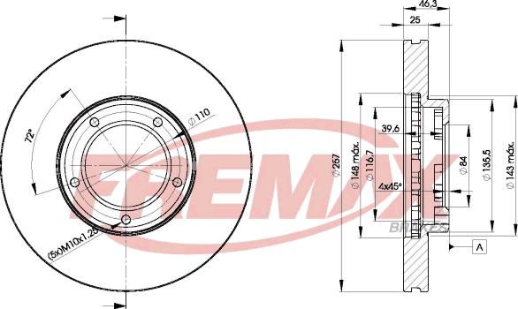 FREMAX BD-5180 - Тормозной диск unicars.by