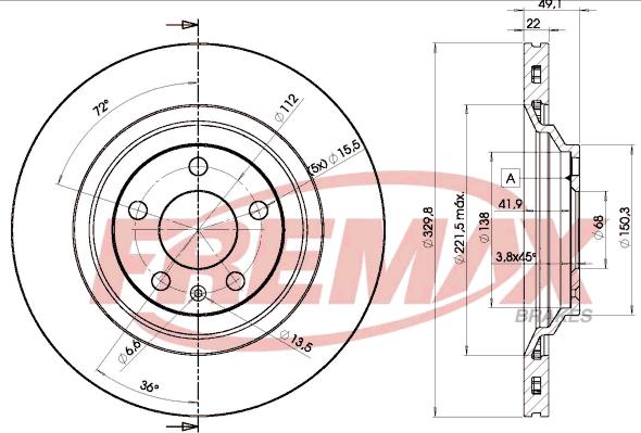 FREMAX BD-5314 - Тормозной диск unicars.by