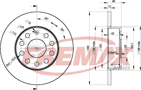 FREMAX BD-5310 - Тормозной диск unicars.by