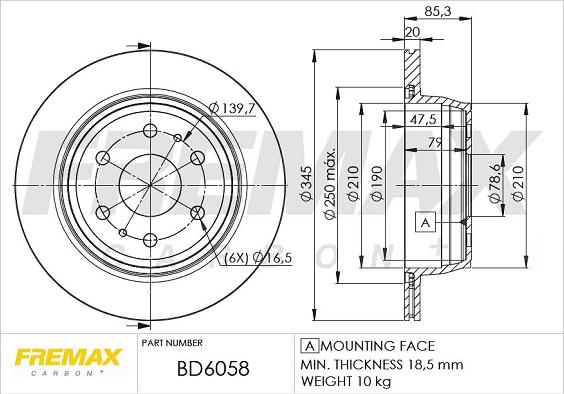 FREMAX BD-6058 - Тормозной диск unicars.by