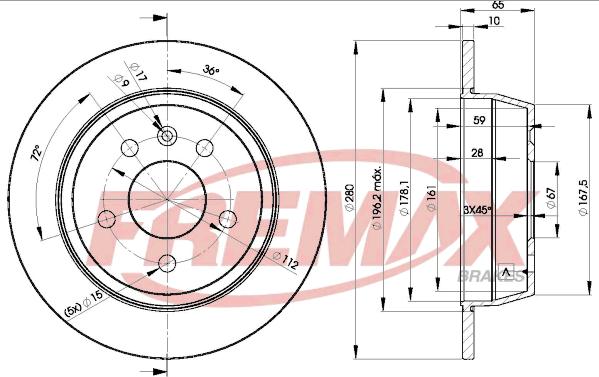 FREMAX BD-6381 - Тормозной диск unicars.by