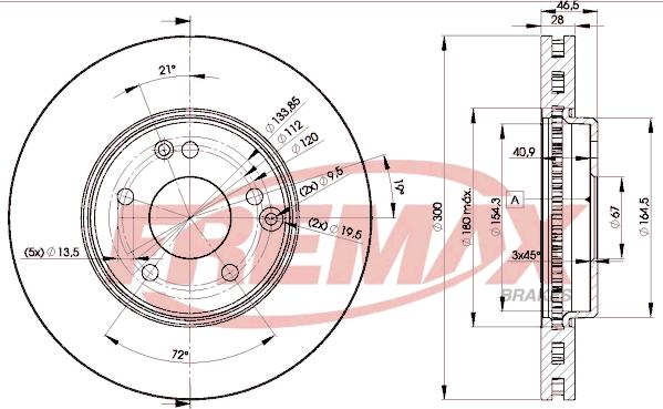 FREMAX BD-0411 - Тормозной диск unicars.by