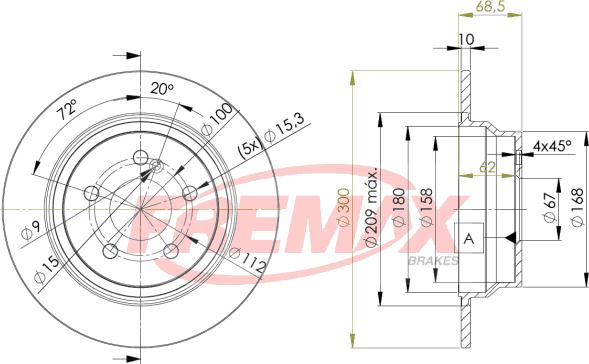 FREMAX BD-0413 - Тормозной диск unicars.by