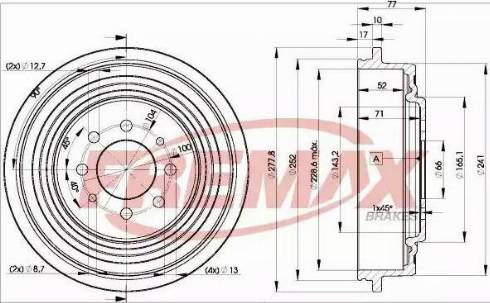 FREMAX BD-0511 - Тормозной барабан unicars.by