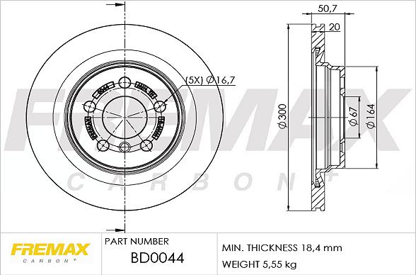 FREMAX BD-0044 - Тормозной диск unicars.by