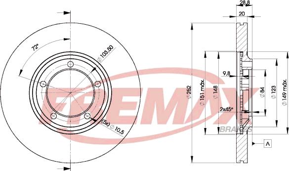 FREMAX BD-0100 - Тормозной диск unicars.by