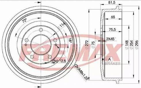 FREMAX BD-0101 - Тормозной барабан unicars.by