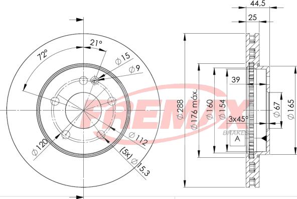 FREMAX BD-0117 - Тормозной диск unicars.by