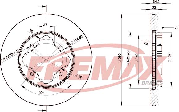 FREMAX BD-0836 - Тормозной диск unicars.by