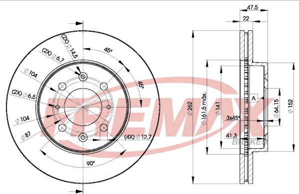 FREMAX BD-0830 - Тормозной диск unicars.by