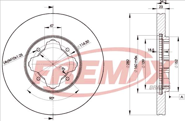 FREMAX BD-0837 - Тормозной диск unicars.by