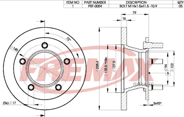 FREMAX BD-0372 - Тормозной диск unicars.by