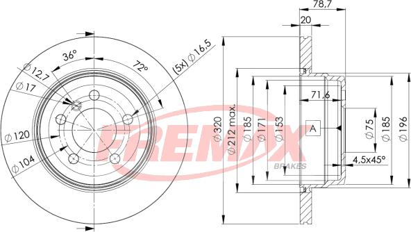 FREMAX BD-1970 - Тормозной диск unicars.by