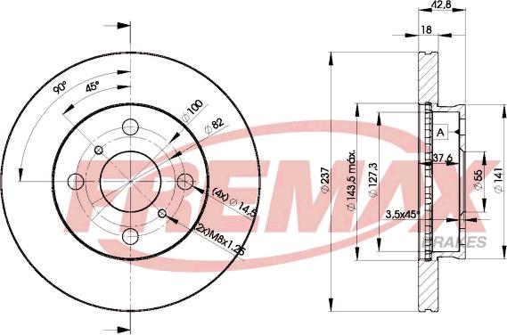 FREMAX BD-1607 - Тормозной диск unicars.by