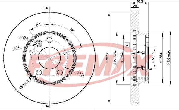 FREMAX BD-1093 - Тормозной диск unicars.by