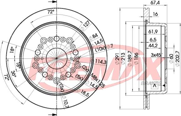 FREMAX BD-1040 - Тормозной диск unicars.by