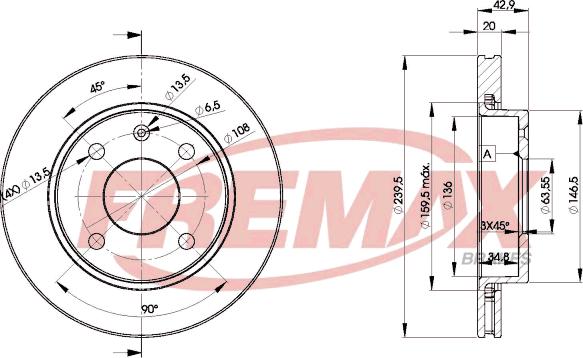 FREMAX BD-1064 - Тормозной диск unicars.by