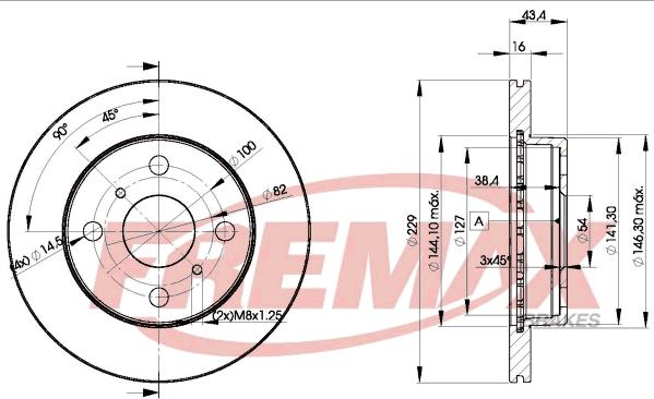 FREMAX BD-1009 - Тормозной диск unicars.by