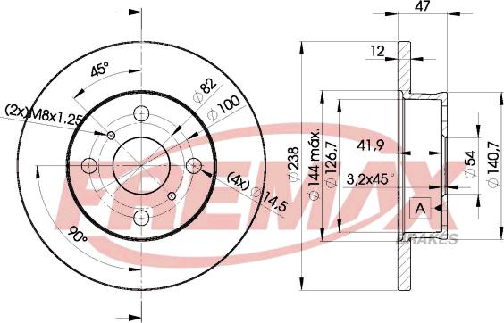 FREMAX BD-1250 - Тормозной диск unicars.by