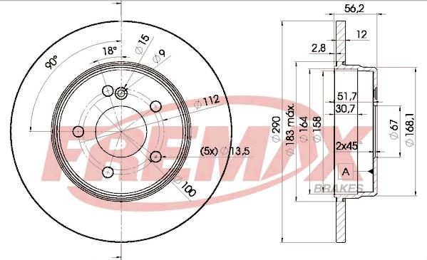 FREMAX BD-1213 - Тормозной диск unicars.by