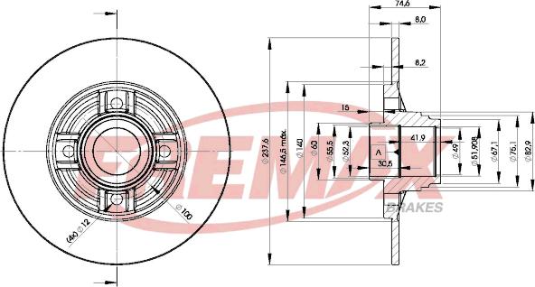 FREMAX BD-8078 - Тормозной диск unicars.by